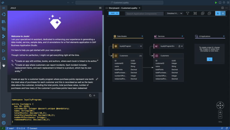 app development with SAP Joule